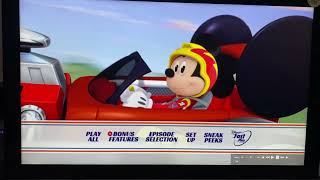 Mickey And The Roadster Racers Start Your Engines 2017 DVD Menu Walkthrough [upl. by Eivets]