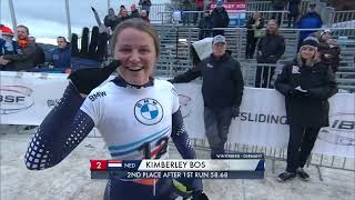 IBSF Womens skeleton Heat 2 Winterberg 20222023 Worldcup 4 [upl. by Ylime]