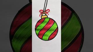 Christmas Ball Ornaments Acrylic Painting For Kids christmas ornaments painting trending shorts [upl. by Eversole]