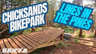 CHICKSANDS MTB💥Lines in the Pines NEW TRAIL [upl. by Ernesto395]