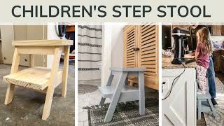 Childrens Step Stool Plans [upl. by Anyad350]