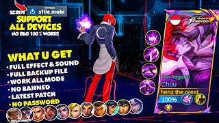 UPDATE Script Skin Chou KOF Iori Yagami No Password  Full Effect amp Sound  Latest Patch [upl. by Merth]