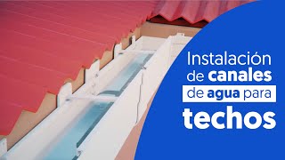 Te enseñamos como instalar canales de agua para techos [upl. by Autrey183]