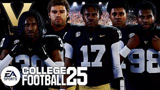 Kicking off the HARDEST Rebuild in the P4 College Football 25 Vanderbilt Dynasty E1 [upl. by Tatia]