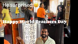 Happy world teachers day  a small surprise for himDM Dynastic moves Dance studio [upl. by Henrie]