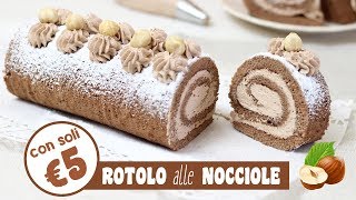 ROTOLO ALLE NOCCIOLE CON MENO DI 5€  spesa al supermercato  roll with nuts  RICETTA FACILE [upl. by Lleunamme]