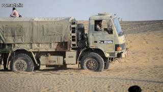 Indian Army 4x4 Truck Off Roading At Sam Sand Dunes Jaisalmer 20150203 [upl. by Lil]