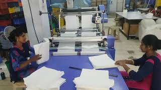 Non woven fabric roll cutting machine shivam machinery delhi [upl. by Topping]