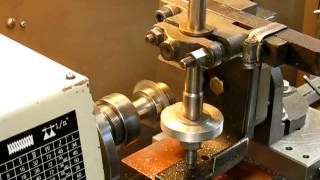 Cutting gears on a small bench lathe with only basic equipment [upl. by Ettigdirb]