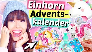 Was ist alles im EINHORN Adventskalender 🦄  ViktoriaSarina [upl. by Aydan]