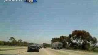 Gumball 2008 Excursion spins out amp crashes on I5 [upl. by Rednasela]