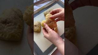 puff pastry hearts 💕 baking asmrfood bakingideas puffpastry easyrecipe [upl. by Elakram]