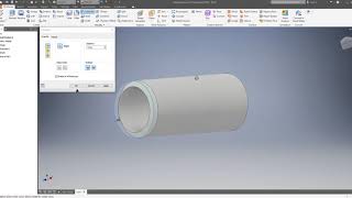 Inventor 2019  Tutorial 6 3D Modelling a Gudgeon Pin [upl. by Hanad]