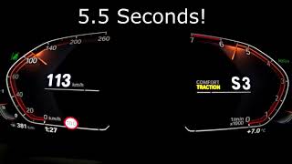 2019 BMW 330i 0100 kmh Acceleration [upl. by Golanka899]