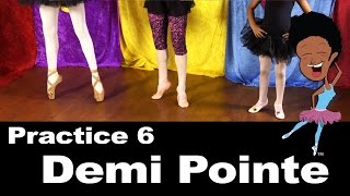 Ballet Practice 6 Demi Pointe  Nani Nani Kids  Online Ballet Class [upl. by Reizarf]