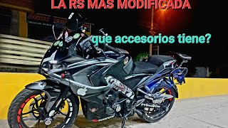 la pulsar rs 200 mas modificadars full accesorios [upl. by Gridley]