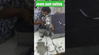 Jeans pant cutting process how to jeans pant cutting jeanspants jeans taperedjeans [upl. by Suiramad244]