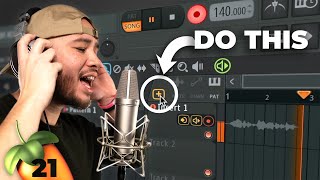 HOW TO RECORD VOCALS in FL Studio 21 in 4 Minutes super easy [upl. by Heller345]