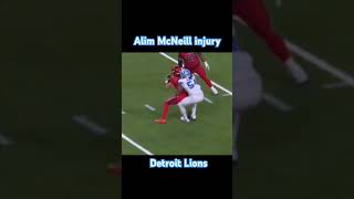 Alim McNeill injury Detroit Lions [upl. by Kciredor883]