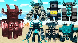 BULKY WARDEN Vs NEW Wardens PLUS Mobs  Minecraft Mob Battle [upl. by Amorita]