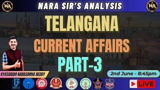 Telangana Current Affairs 🔴Part3🔴 Group1 Rapid Revision group1 tspsc [upl. by Calandria]