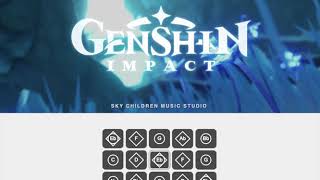 SKY Sheet Genshin Impact 12 OST  DragonSpine Calm BGM 1 [upl. by Seem]