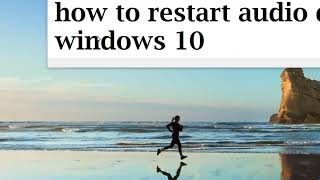 how to restart audio driver windows 10 11 [upl. by Llertram985]