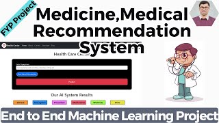 Medicine Recommendation System  Personalized Medical Recommendation System with Machine Learning [upl. by Sakovich]