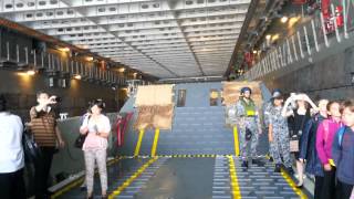 Disembarking HMAS Canberra by landing craft [upl. by Alexina]