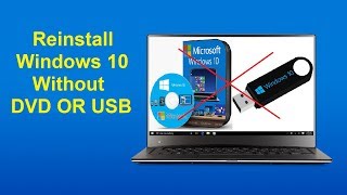 Reinstall Windows 10 Without DVD OR USB  Howtosolveit [upl. by Nepean]