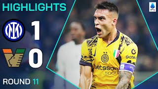 INTERVENEZIA 10  HIGHLIGHTS  Lautaro provides the goods for the Nerazzurri  Serie A 202425 [upl. by Erej]