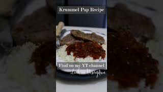 The Best Way To Make KrummelpapPhutu Pap Full Recipe Shorts [upl. by Sims581]