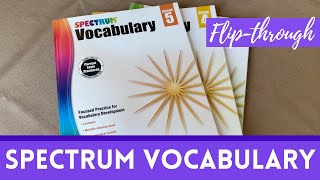 Homeschooling  Spectrum Vocabulary Workbooks 3rd – 5th Grade Overview amp FlipThrough [upl. by Enila122]