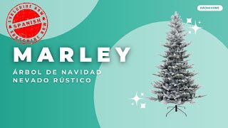 Las Navidades En Estados Unidos Naomi Home  Marley Árbol de Navidad Rústico Nevado [upl. by Lunseth]