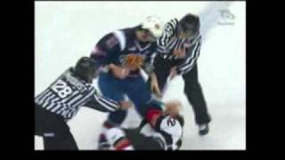 Brendan Santini vs Travis Ewanyk Feb 28 2011 [upl. by Eyahc]