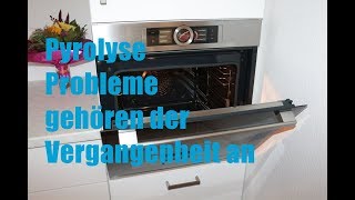 Dreckiger Bosch HBG 676 ES 1 Pyrolyse Backofen Putz Lösung [upl. by Ynohtona]