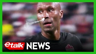 Canada Captain plays with TAMPON up his nose during World Cup  Etalk News [upl. by Alidis]