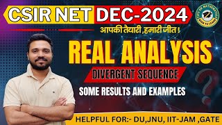 L24CSIR NET 2024 Mathematical sciences  Real analysis  Sequences  Divergent sequence example [upl. by Macario718]