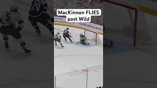 Nathan MacKinnon blows by the Wild for hat trick goal nhl hockey mackinnon avalanche colorado [upl. by Annyahs]