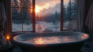 Stress Relief With Soothing Water Sounds  Onsen ASMR  Enjoy The Relaxing Time In The Bathroom [upl. by Jeffcott]