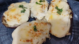 COMO HACER BERENJENAS AL HORNO RELLENAS DE POLLO  RECETAS DE BERENJENAS RELLENAS [upl. by Id671]