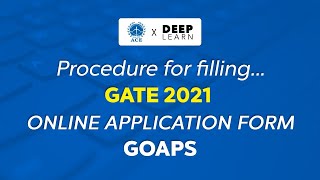 How to fill GATE 2021 Online Application Form  ACE Engineering Academy DeepLearn [upl. by Aniham55]