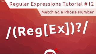 Regular Expressions RegEx Tutorial 12  Telephone RegEx [upl. by Elleuqar]