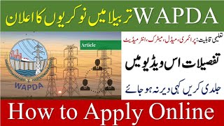 WAPDA Jobs 2024  Wapda Tarbela Jobs 2024 jobs PAKJOBNEWSUSMAN5401 [upl. by Cutlor993]