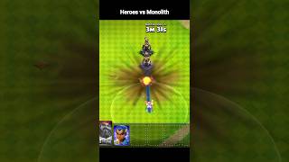 Monolith vs Heros clashofclans Heros clashing archerqueen barbariankingwarden royalchampion [upl. by Soiritos]