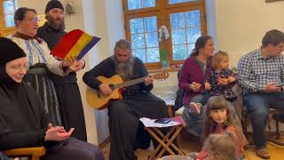 Christmas Carols Romanian in Switzerland Orthodox Monastery in Beinwil [upl. by Nageet965]