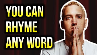 How To Rhyme Any Word In 10 Steps How To Rhyme In Rap [upl. by Anastos]