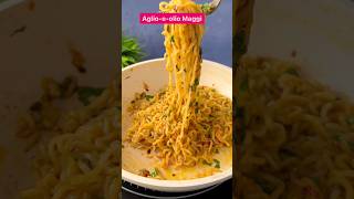 aglio e olio maggi recipeaglioolio maggilover maggi youtubeshorts food [upl. by Regni]