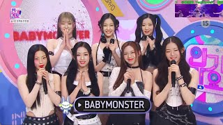 BABYMONSTER SBS INKIGAYO INTERVIEW [upl. by Cirdla]