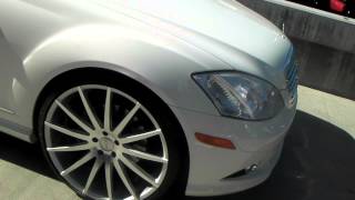 DUBSandTIREScom 22 XIX Silver Wheels 2012 Mercedes S550 Rims Asanti Forgiato [upl. by Colburn]